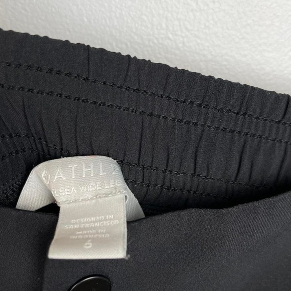 Athleta Wide Leg High Rise Pants Chelsea Black Utility Casual Outdoors 6 Pockets - Picture 5 of 6
